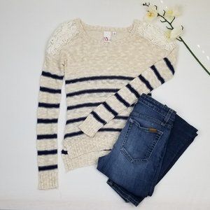 OhMG! Knitted Striped Sweater Size XS